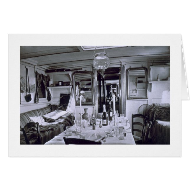 Inneres eines Nilschiffs (b&w-Foto) (Vorderseite (Horizontal))