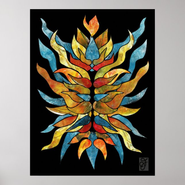 Inneres Feuer Poster (Vorne)