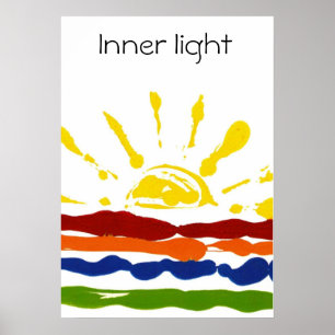 Inneres Iight Quäker-Plakat Poster