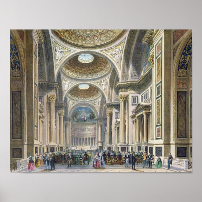 Inneres von La Madeleine, Paris Poster (Vorne)