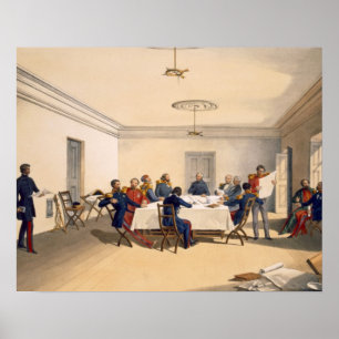 Inneres von Lord Raglans Hauptquartier, Platte für Poster