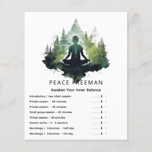 Innerhalb der Stille Waldmeditation Flyer