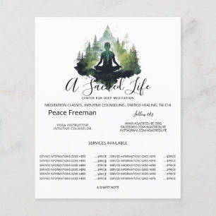 Innerhalb der Stille Waldmeditation Flyer