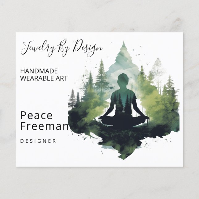 Innerhalb der Stille | Waldmeditation Flyer (Hinten)