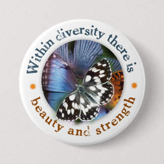 Innerhalb des Diversity gibt es Schönheit und Button