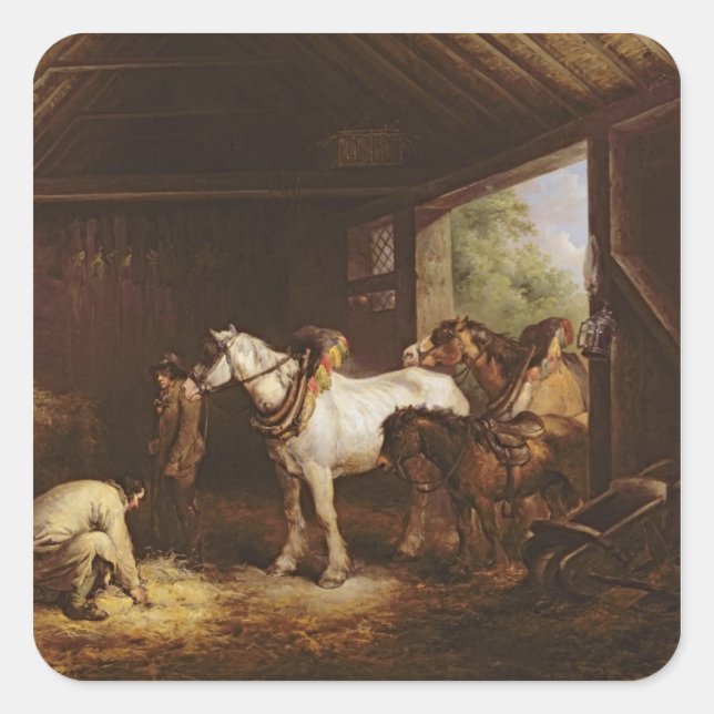 Innerhalb eines Stabes Quadratischer Aufkleber (Vorderseite)