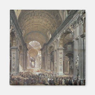 Innern von St. Peter's, Rom, 1867 Magnet