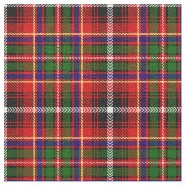 Innes Tartan-Druck Stoff (Nahaufnahme)
