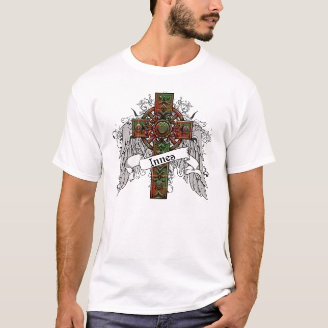 Innes Tartan-Kreuz T-Shirt (Vorderseite)