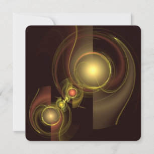 Innige Verbindung Golden Energy Abstrakte Kunst Einladung