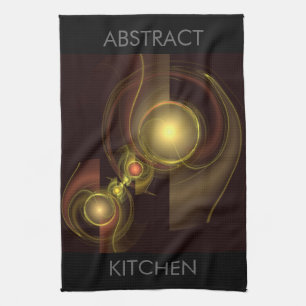 Innige Verbindung Golden Energy Abstrakte Kunst Küchentuch