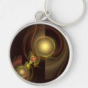 Innige Verbindung Golden Energy Abstrakte Kunst Schlüsselanhänger