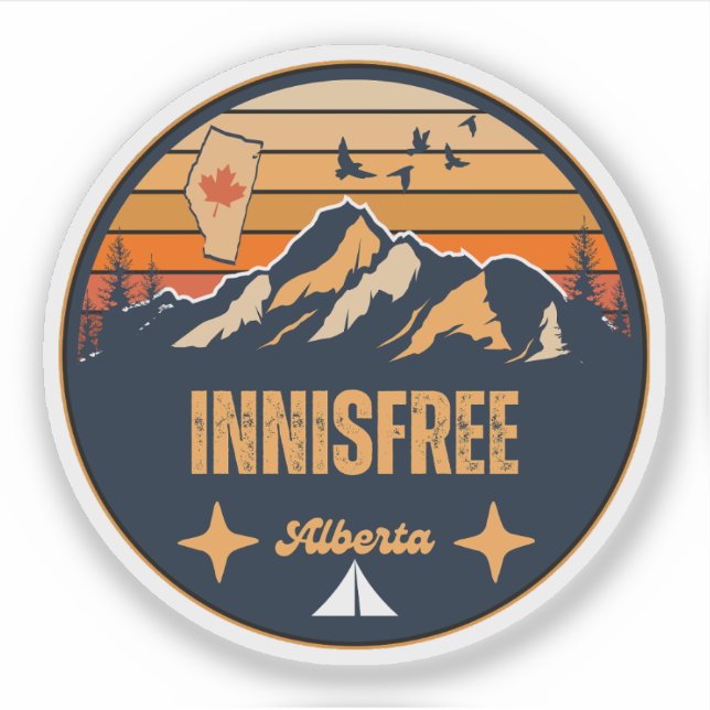 Innisfree, Alberta Aufkleber (Vorderseite)