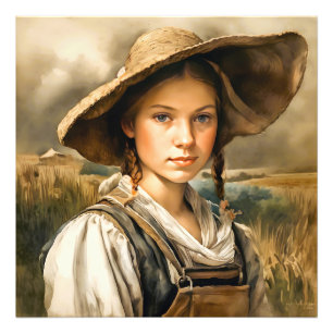 "Innocence enthüllt" Farm Girl "Johanna" Fotodruck