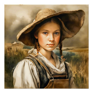 "Innocence enthüllt" Farm Girl "Johanna" Poster