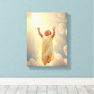 Innocence Soars - Premium Wrapped Canvas (Glanz) Leinwanddruck