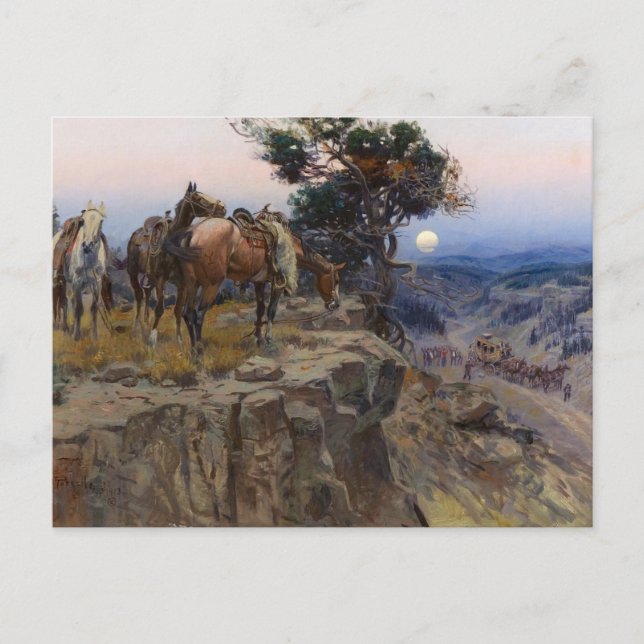 "Innocent Allies" von Charles M. Russell Postkarte (Vorderseite)