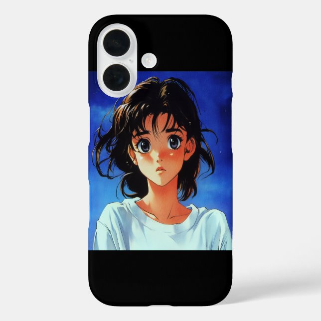 Innocent Gaze Anime Girl iPhone 16 Coque (Verso)