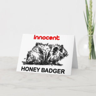Innocent Honey Badger Feiertagskarte