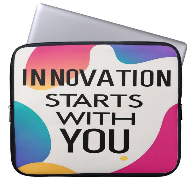 Innovation beginnt bei dir laptopschutzhülle (Vorderseite)