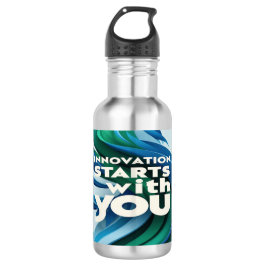 Innovation beginnt mit 2 Wasserflaschen Edelstahlflasche