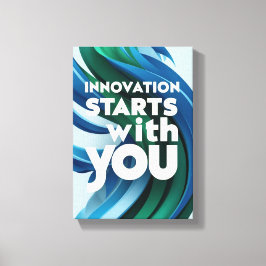 Innovation beginnt mit der Option 2 Leinwanddruck
