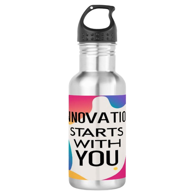 Innovation beginnt mit einer Wasserflasche (Vorderseite)