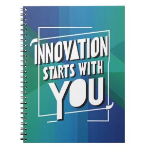 Innovation beginnt mit Ihnen Option 1 Notizblock