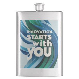 Innovation beginnt mit Ihnen Option 2 Flachmann