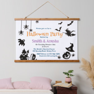 Innovation Erwachsenes Halloween-Party Wandteppich Mit Holzrahmen