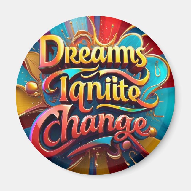 "Innovation, Inspirier, Anzündung" Magnet (Vorne)