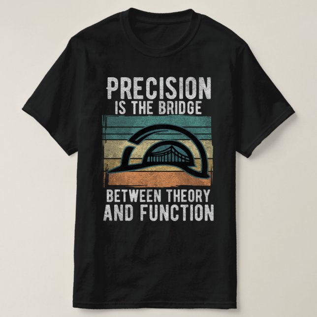 Innovation mit Precision Engineering T-Shirt (Design vorne)