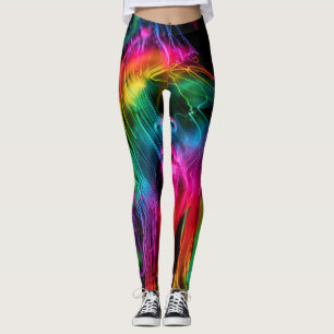 Innovative Lightpainting Portrait Kunst, Dichtung Leggings