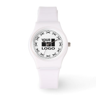 Innovative Schere-Motiv-Logo-Uhren Armbanduhr