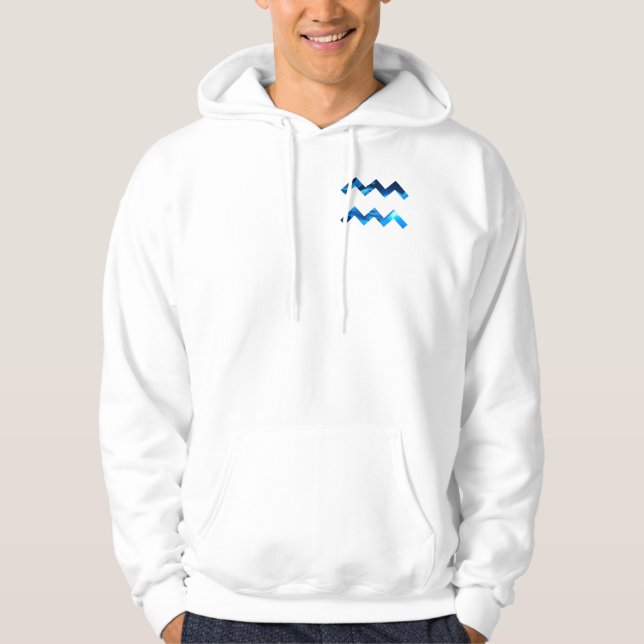 Innovativer Wasserstrom - Electric Blue Hoodie (Vorderseite)