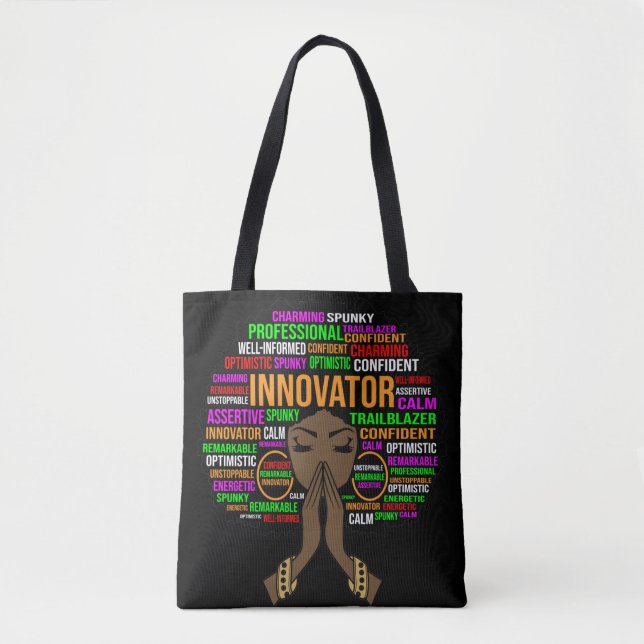 Innovator Black Mama Christlich Mama Frau Melanin  Tasche (Vorderseite)