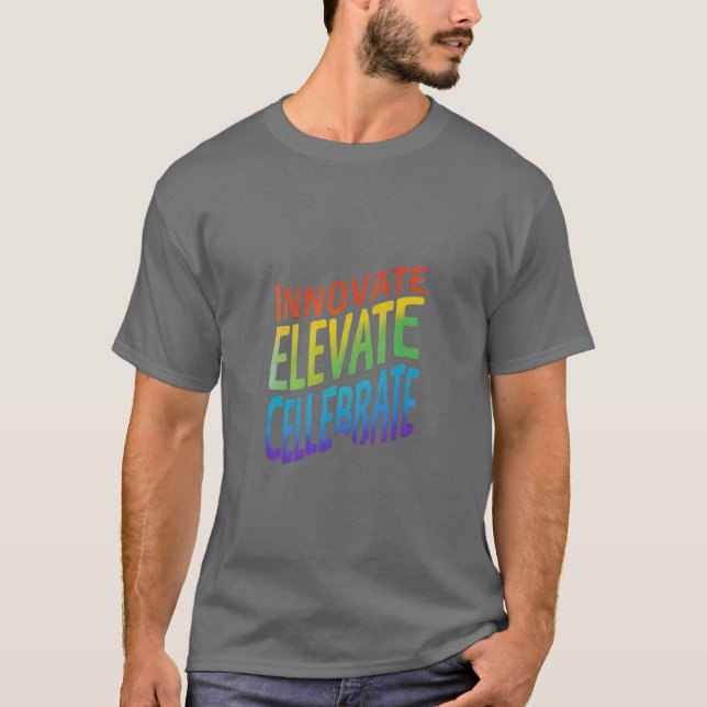 INNOVER ELEVATE CÉLÉBRATE T-shirt Hommes (Devant)