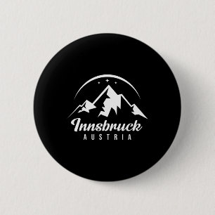 Innsbruck Austria Ski Resort Skifahren Snowboarden Button