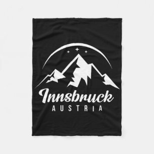 Innsbruck Austria Ski Resort Skifahren Snowboarden Fleecedecke