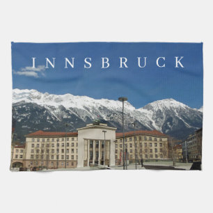 Innsbruck Liberation Memorial vue serviette de thé