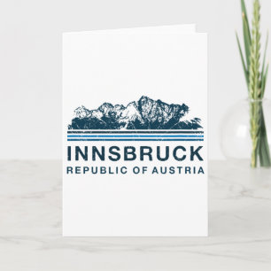 Innsbruck Österreich Berge Österreichisches Skifah Karte