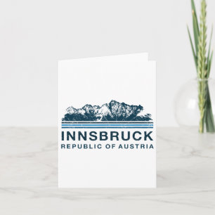 Innsbruck Österreich Berge Österreichisches Skifah Karte