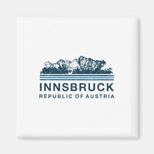 Innsbruck Österreich Berge Österreichisches Skifah Magnet