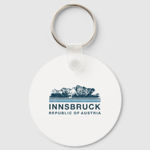 Innsbruck Österreich Berge Österreichisches Skifah Schlüsselanhänger