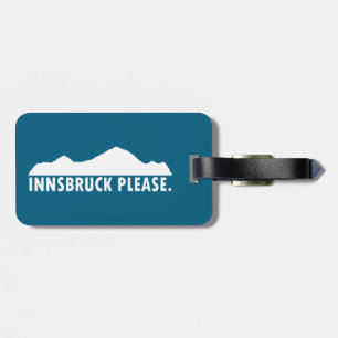 Innsbruck Österreich Bitte Gepäckanhänger