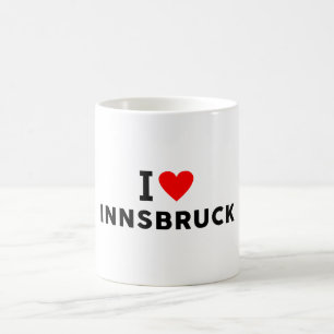 Innsbruck Österreich Liebesstadt Herz wie Reise Kaffeetasse