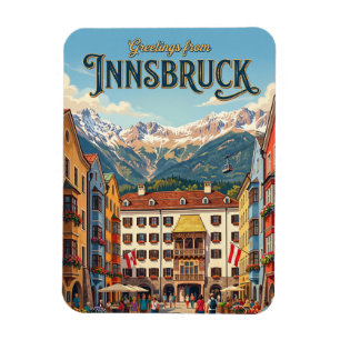 Innsbruck Österreich Magnet