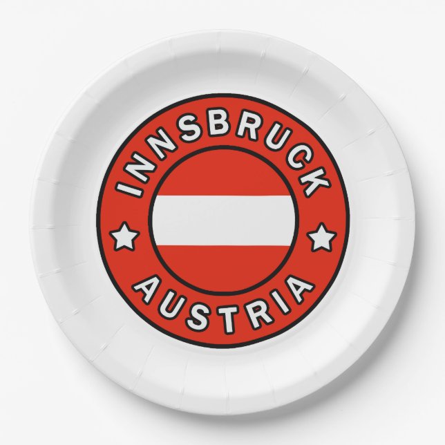 Innsbruck Österreich Pappteller (Vorderseite)