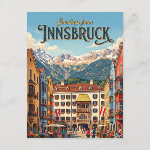 Innsbruck Österreich Postkarte