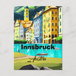 Innsbruck Österreich Reise Postkarten Kunst, Öster
